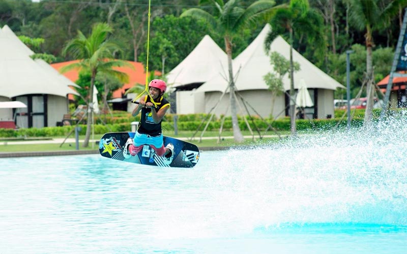 At Treasure Bay's Chill Cove, you'd get the options of trying the cooler, rarer water activites guided by an instructor.