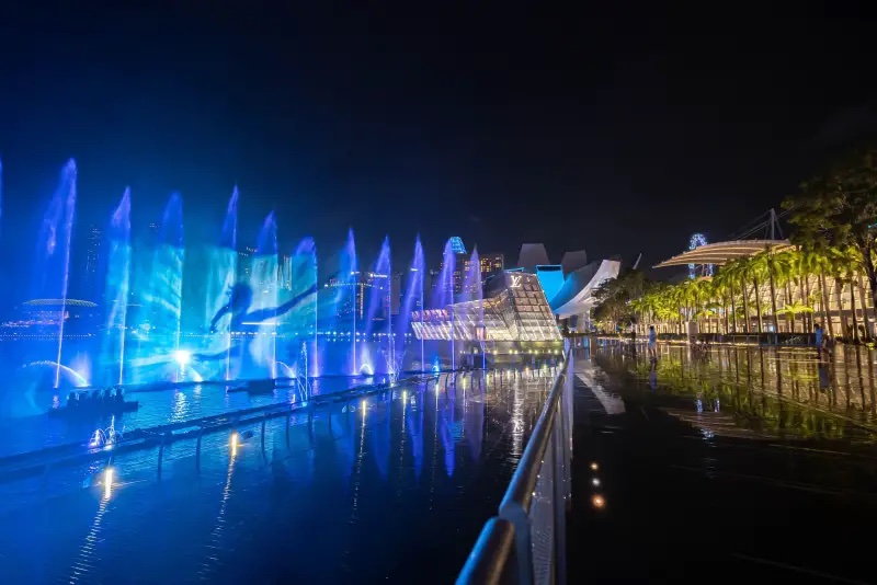 Frozen Light Show & Pop Up at Marina Bay Sands