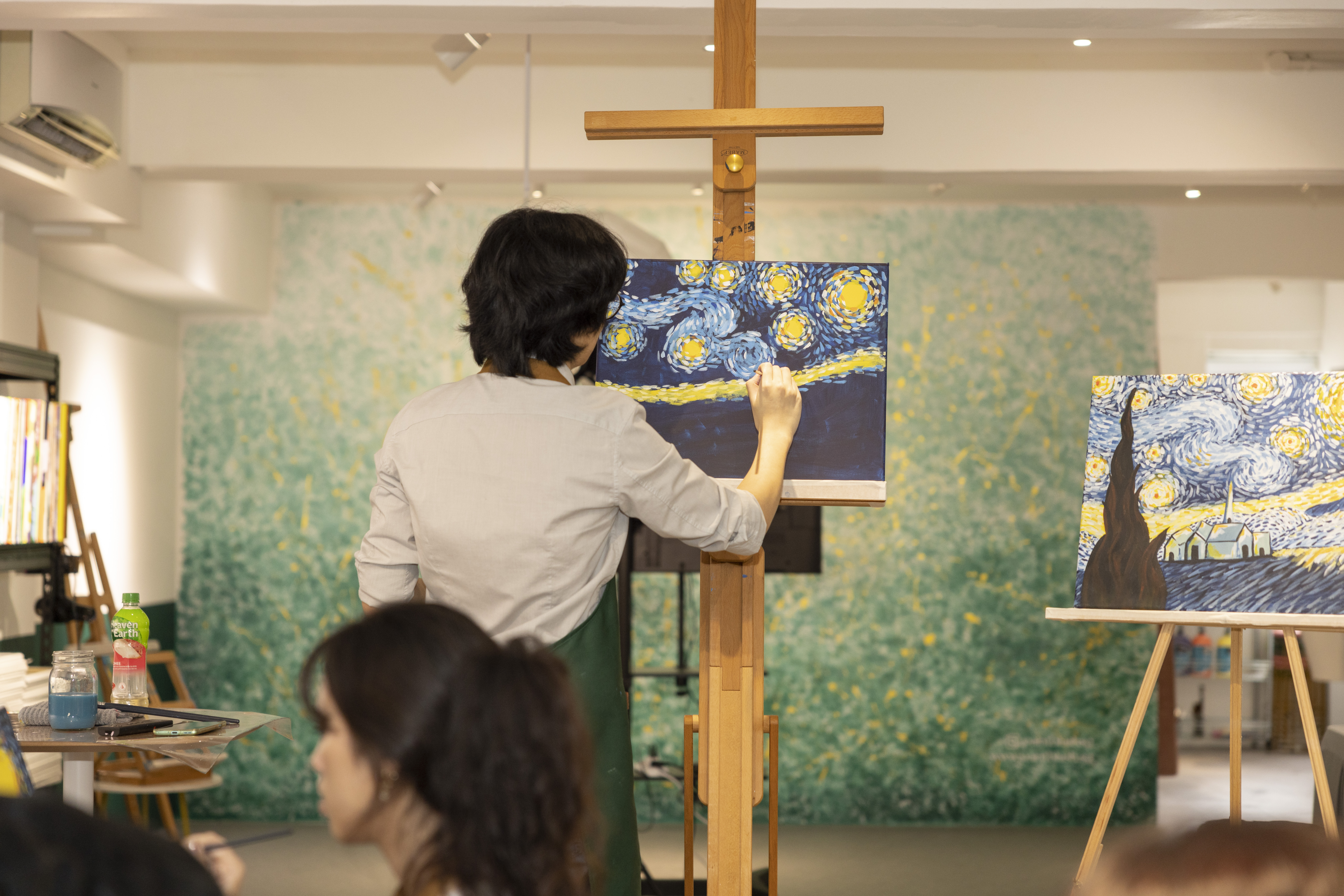 Art Instructor Hard At Work