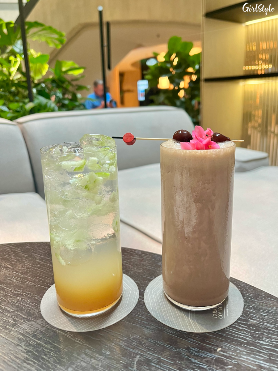 Sip on our Chocolate Island Dream cocktail or opt for the refreshing Yuzu Fizz mocktail. 