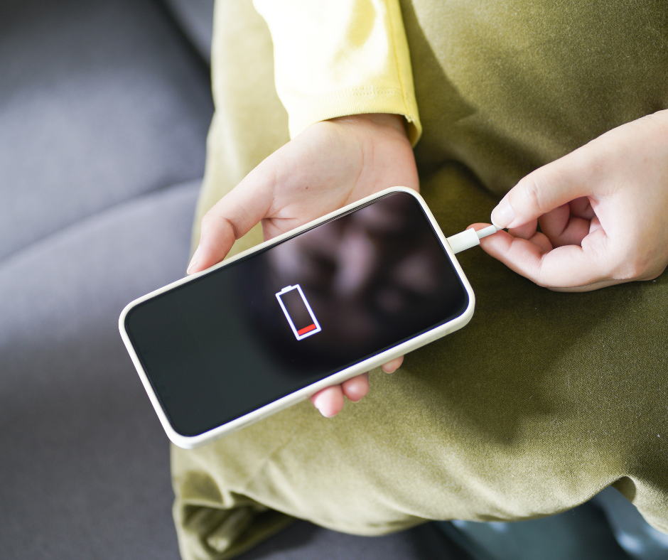 Charge up safely: Grab your power bank or borrow a friend's charger for peace of mind.