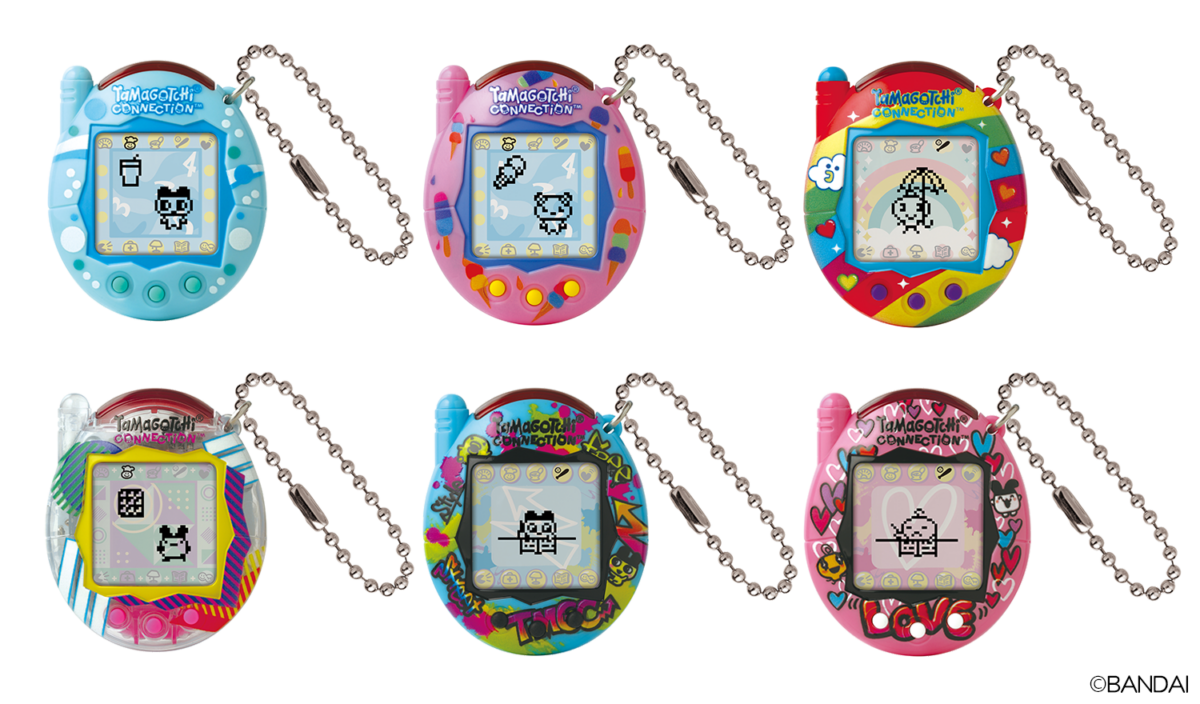 Choose your favorite Tamagotchi Connection color: Ice Cream, Bubbles, Rainbow Sky & more! Which one will you hatch?