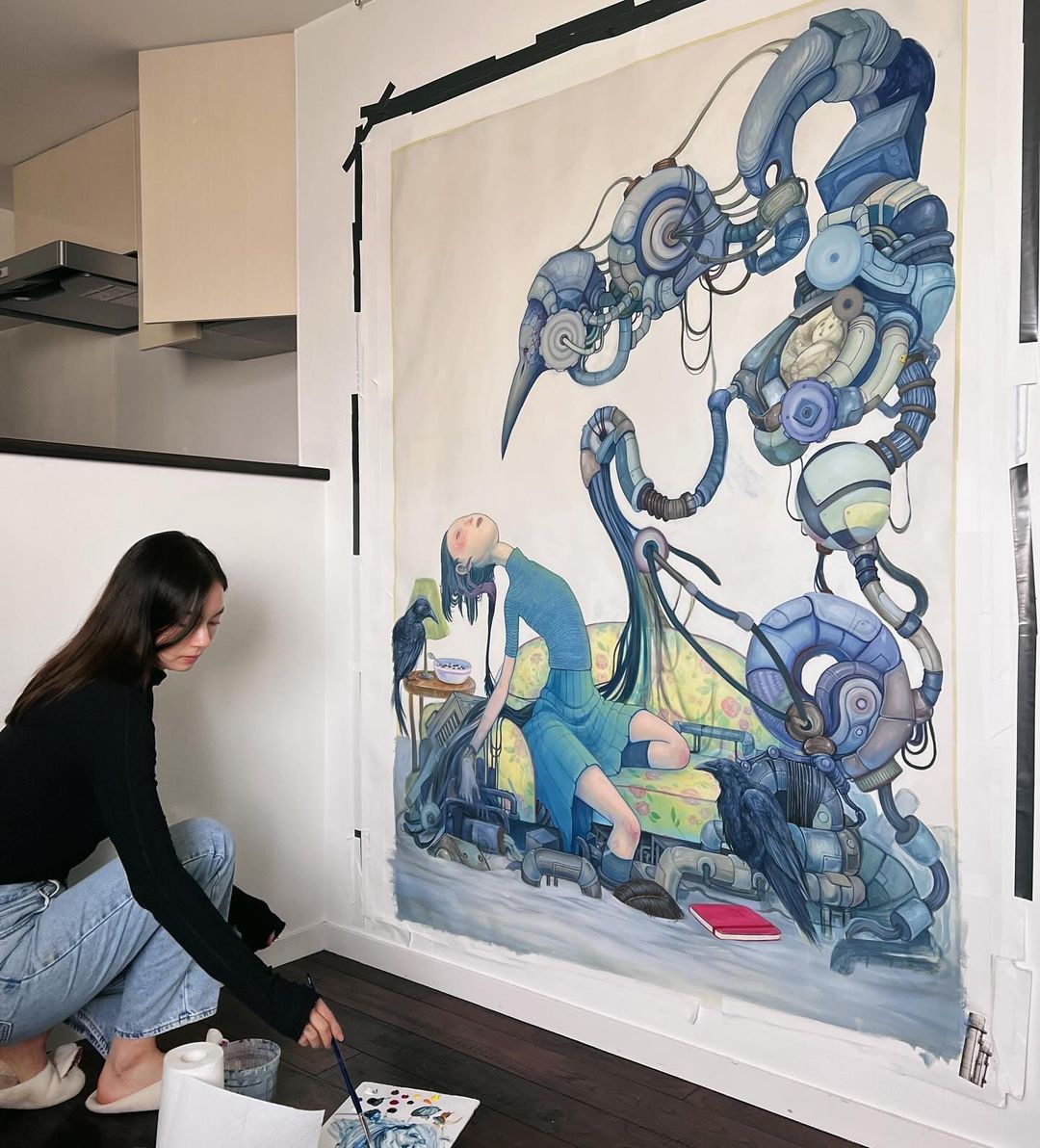 Multi-talented alert! Actress Lauren Tsai is also a gifted artist, creating stunning horror pieces reminiscent of Junji Ito!