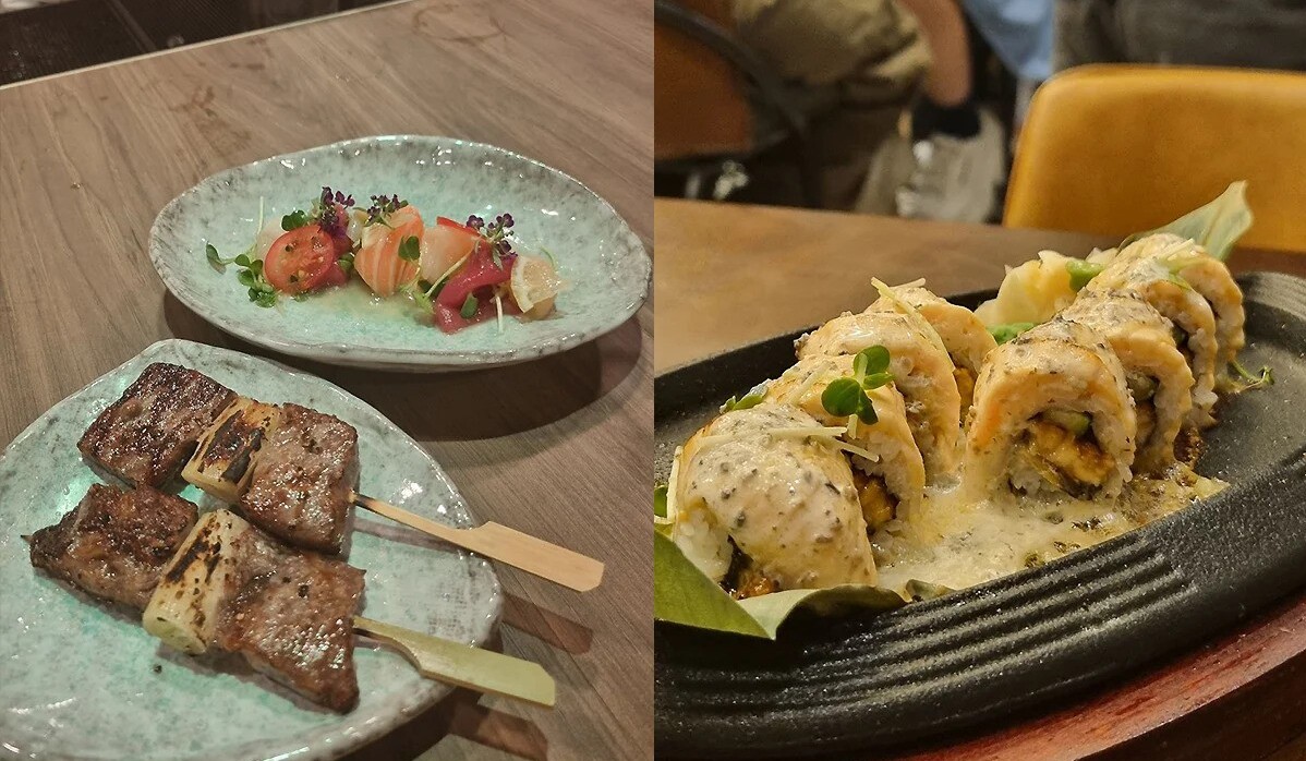 ndulge in culinary bliss with Crudo, Wagyu Kushi, and Truffle Hotplate Maki.