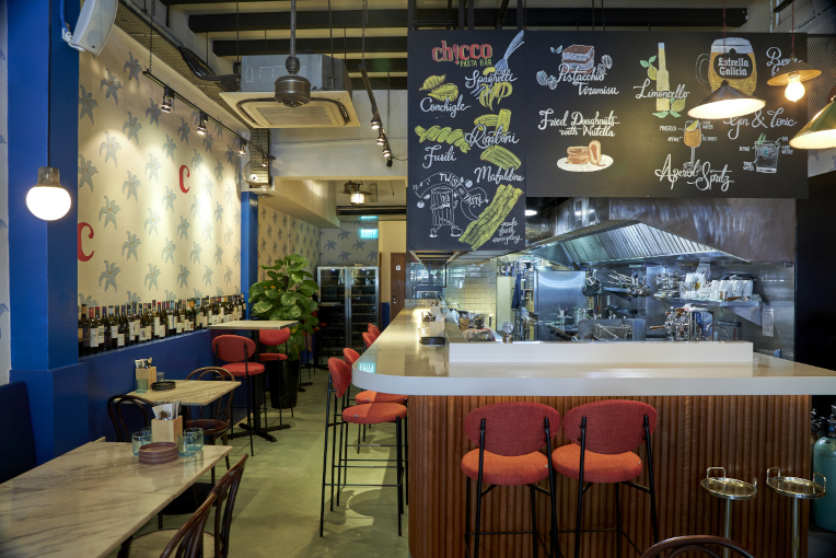 Small space, big flavors! Chicco Pasta Bar packs a punch.