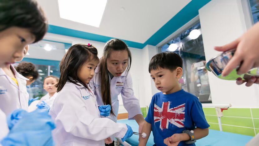 Little ones can dress up and play doctor at KidZania Singapore