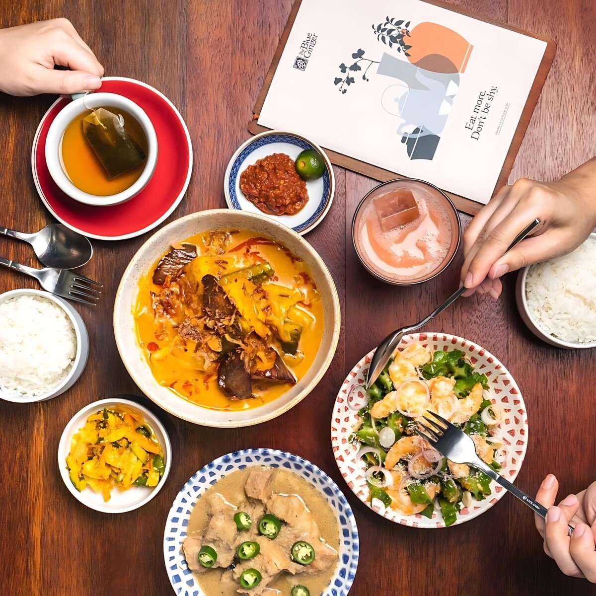 Experience the rich flavours of Nyonya cuisine.