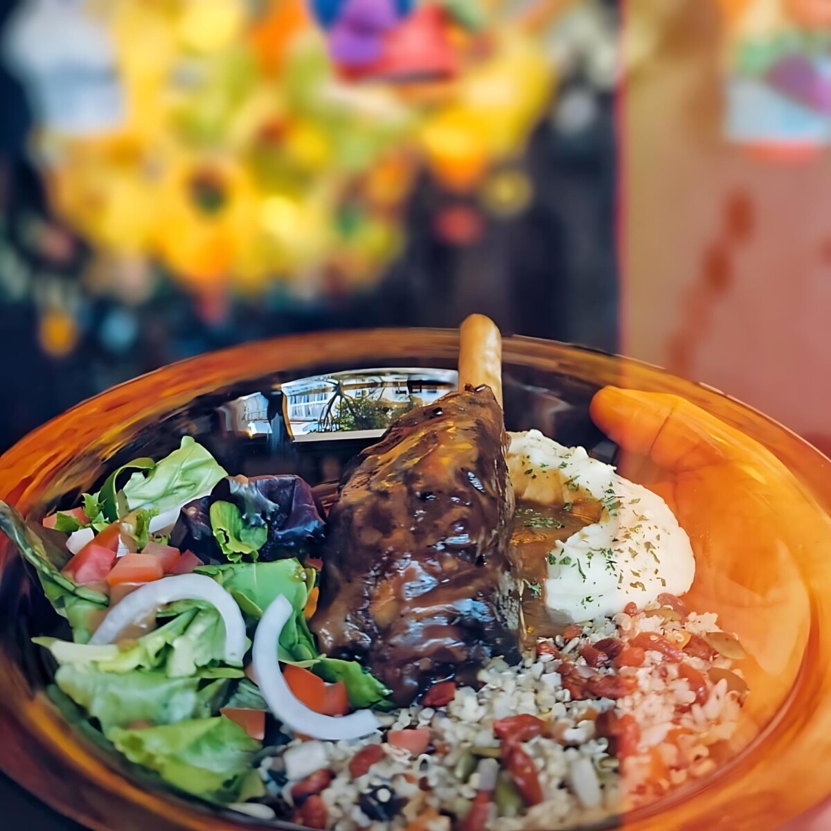 Sink your teeth into NEW tender, slow-cooked lamb shank.