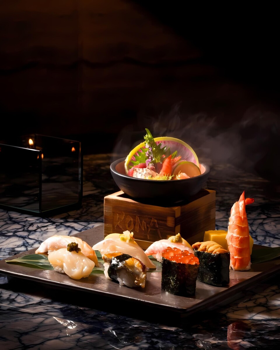 Savour exquisite sushi crafted with the freshest seafood at KOMA Singapore.