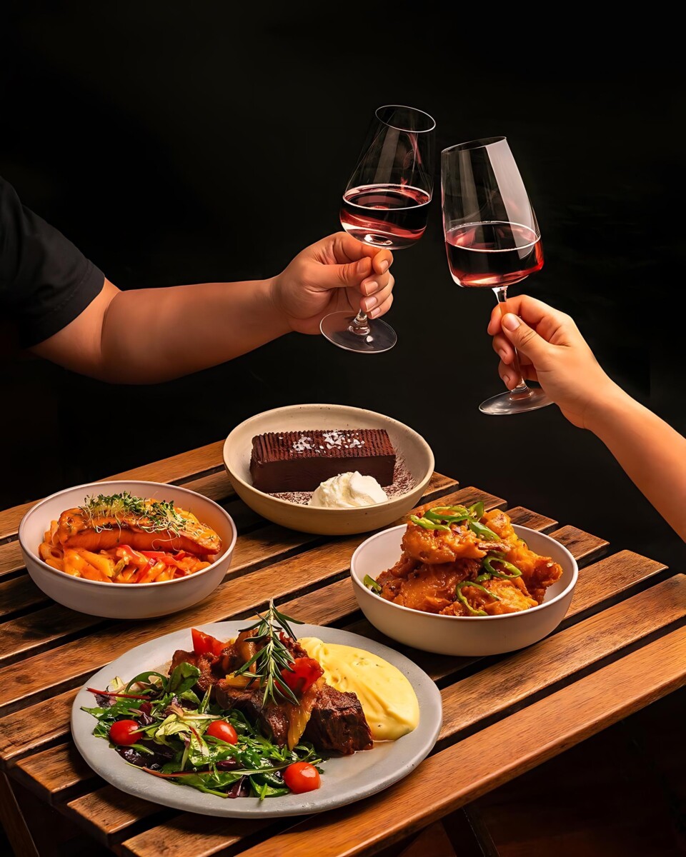 Enjoy a satisfying dinner featuring Australian-inspired dishes.