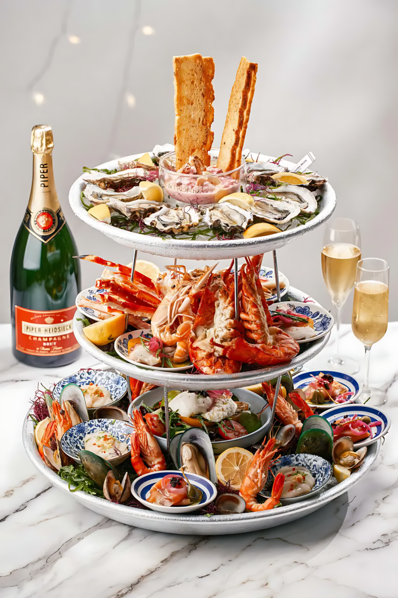 Indulge in a seafood lover's paradise with their signature Seafood Platter.