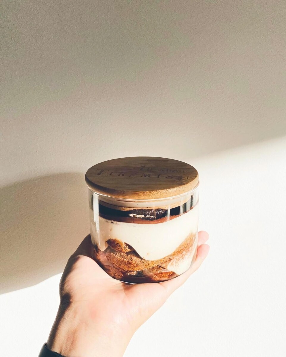 All About Tiramisu stays true to tradition with their classic tiramisu and comes in decaf version too!