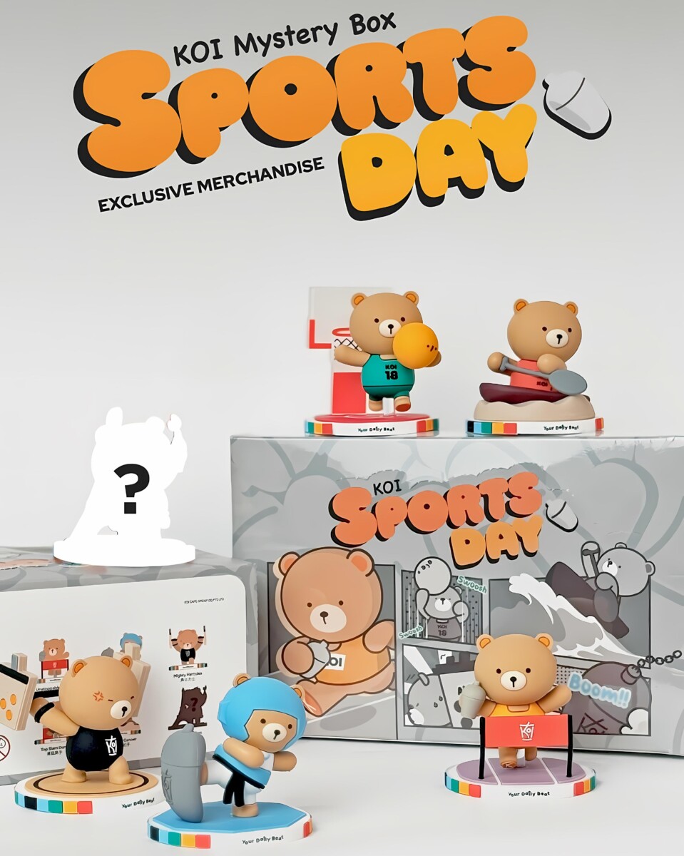 KOI Thé celebrates 18th birthday & Olympics with adorable "Sports Day" BB Bear blind boxes!