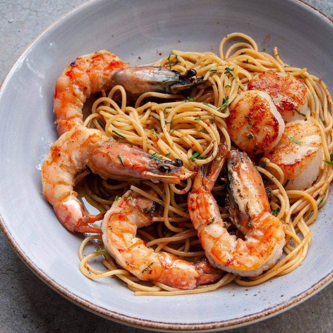 Fresh, flavourful, and perfectly cooked Seafood Spaghettini.