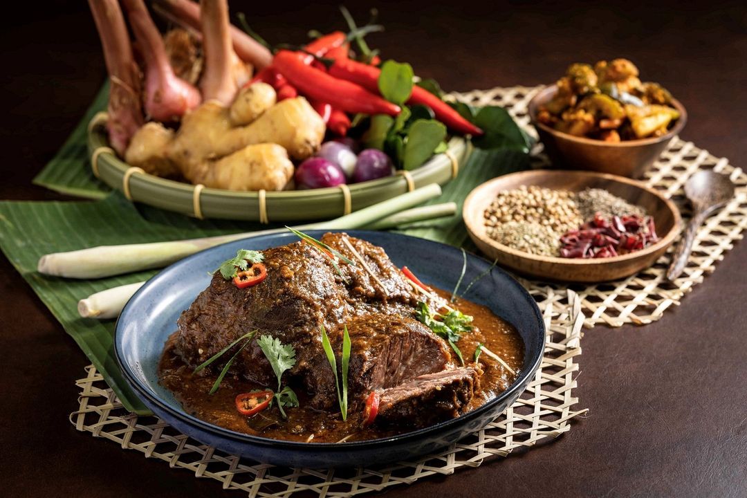 Experience a rich and tender symphony of flavours with RISE's Australian Wagyu Beef Cheek Rendang.