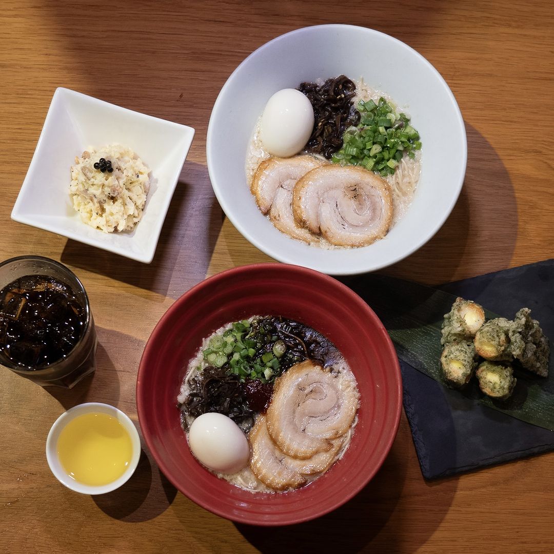 Indulge in the rich flavours of Ippudo's signature ramen. 
