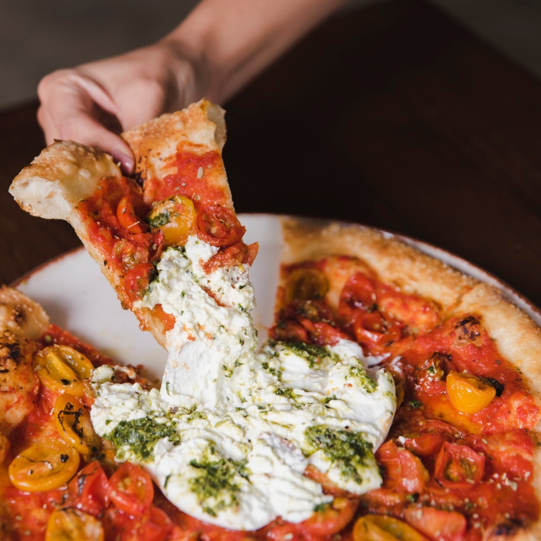 A creamy, dreamy Buratta Pizza that's pure indulgence.