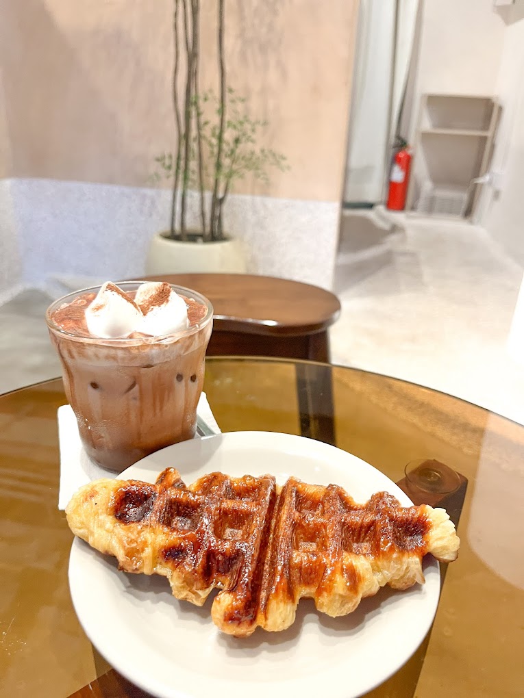 Crispy, buttery croffle perfection in every bite.